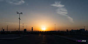 Puesta de sol desde el Estadio Corona TSM