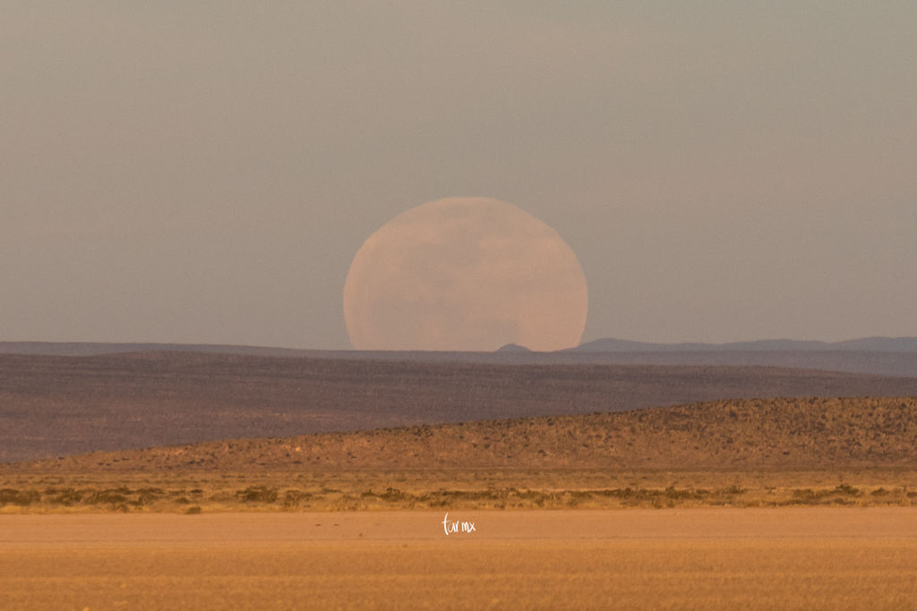 super luna de enero de 2019 vista desde Coahuila