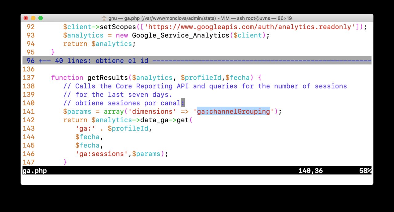 Consultar las sesiones por canal de Google Analytics por API Consultar las sesiones por canal de Google Analytics por API